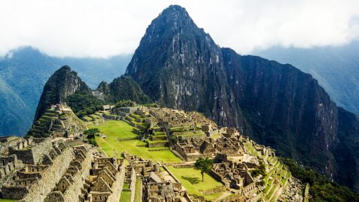 View of the top of Machu Picchu