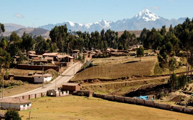 Road through valley in Peru