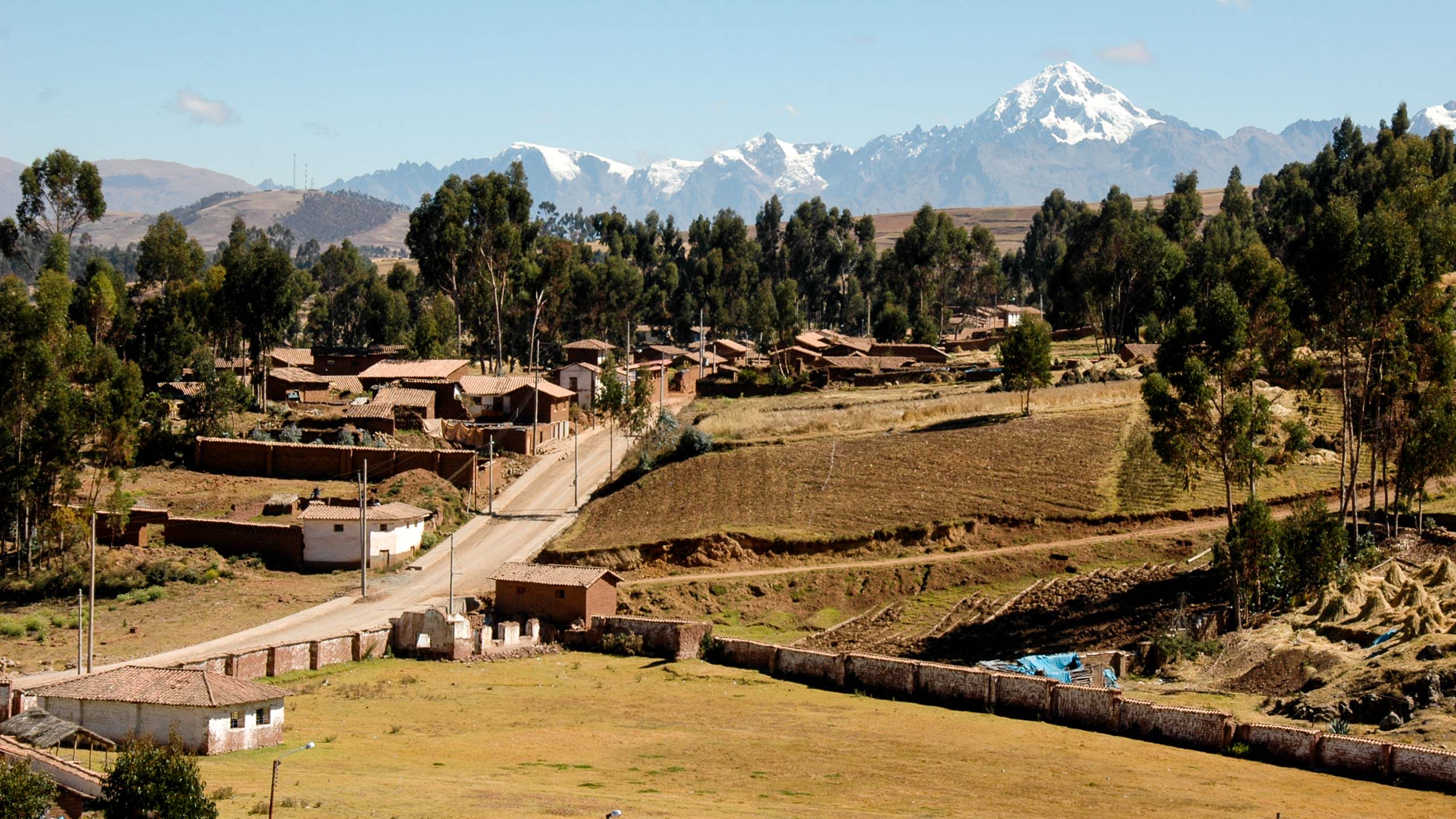 Road through valley in Peru