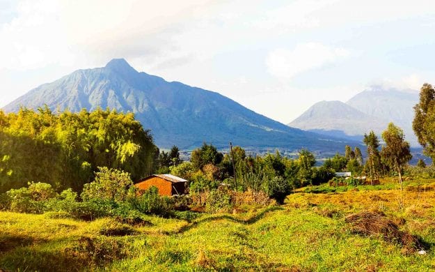 Volcanes National Park landscape in Rwanda