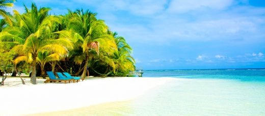 Beach of South Water Caye, Belize