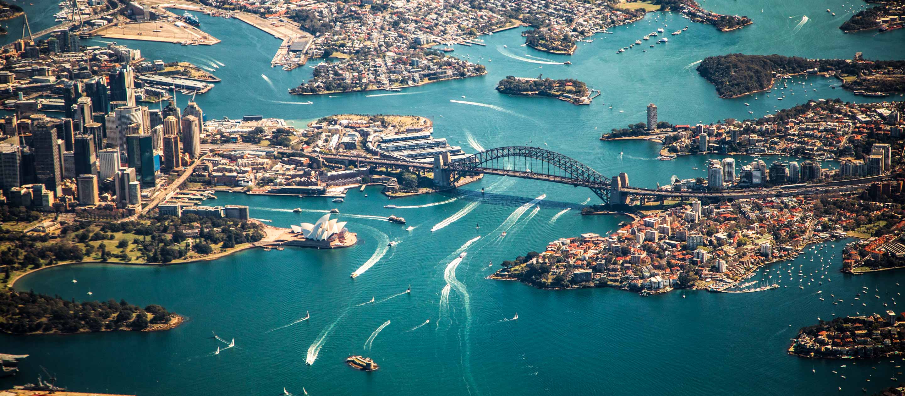 Aerial view of Sydney, Australia