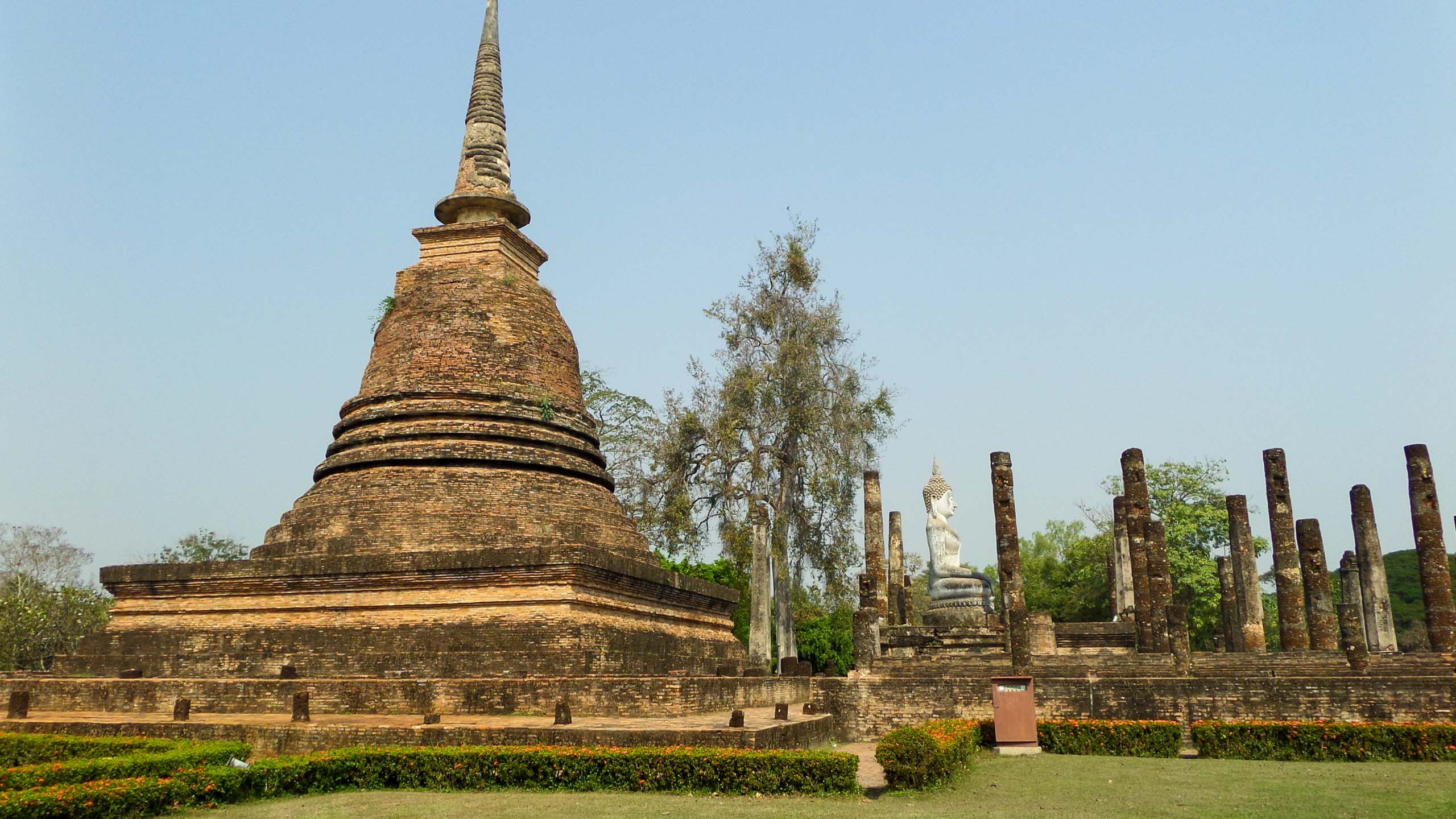 Sukhothai spires in Thailand