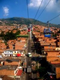 The Medellin metro cable