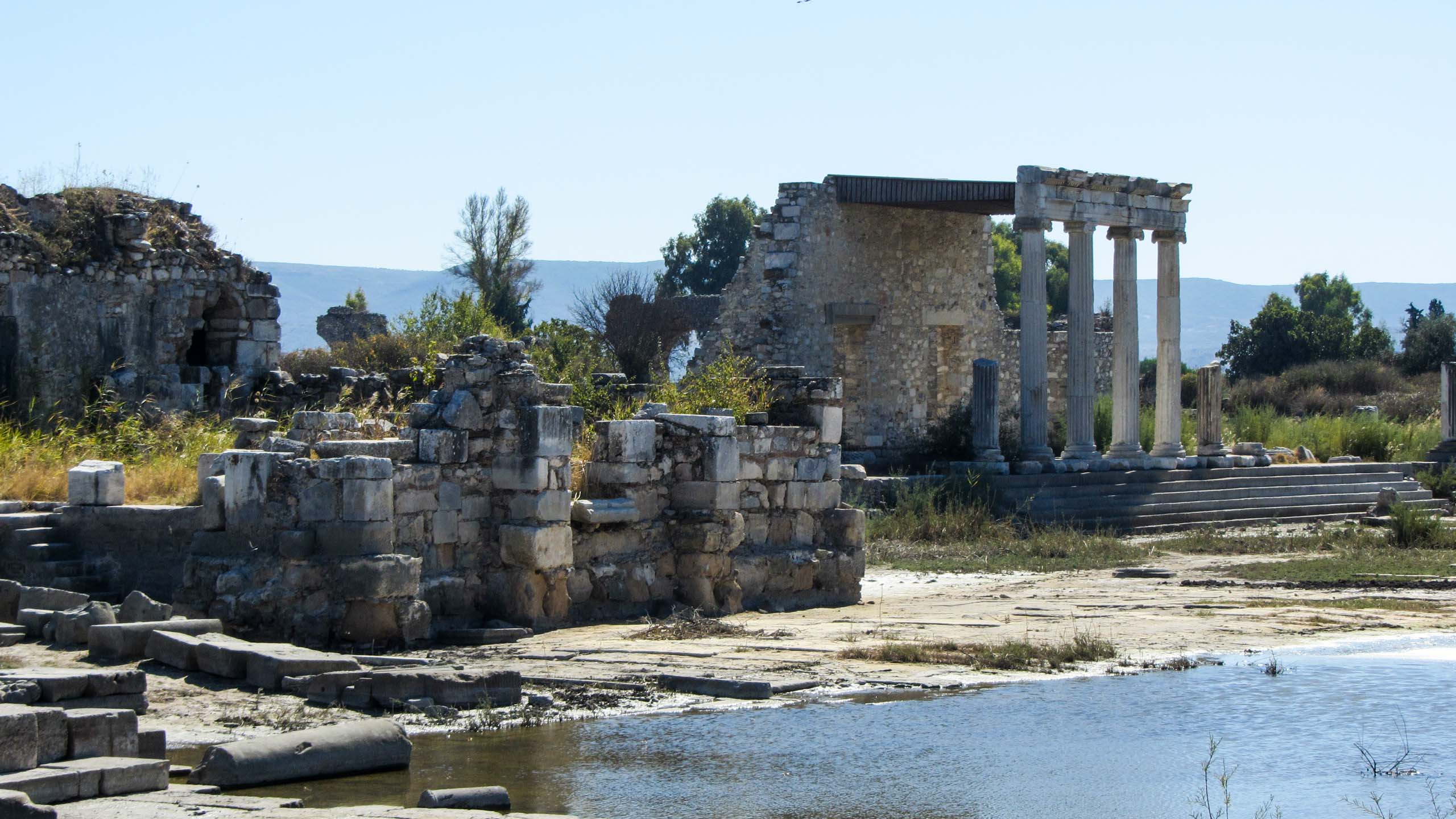 View of ruins in Turkey