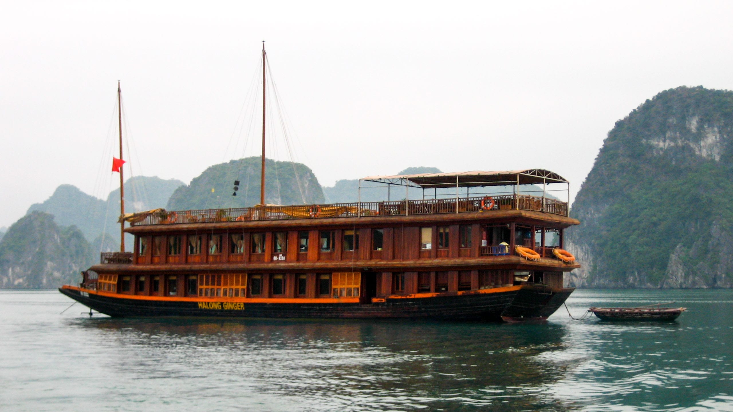 River boat on the Mekong River in Vietnam