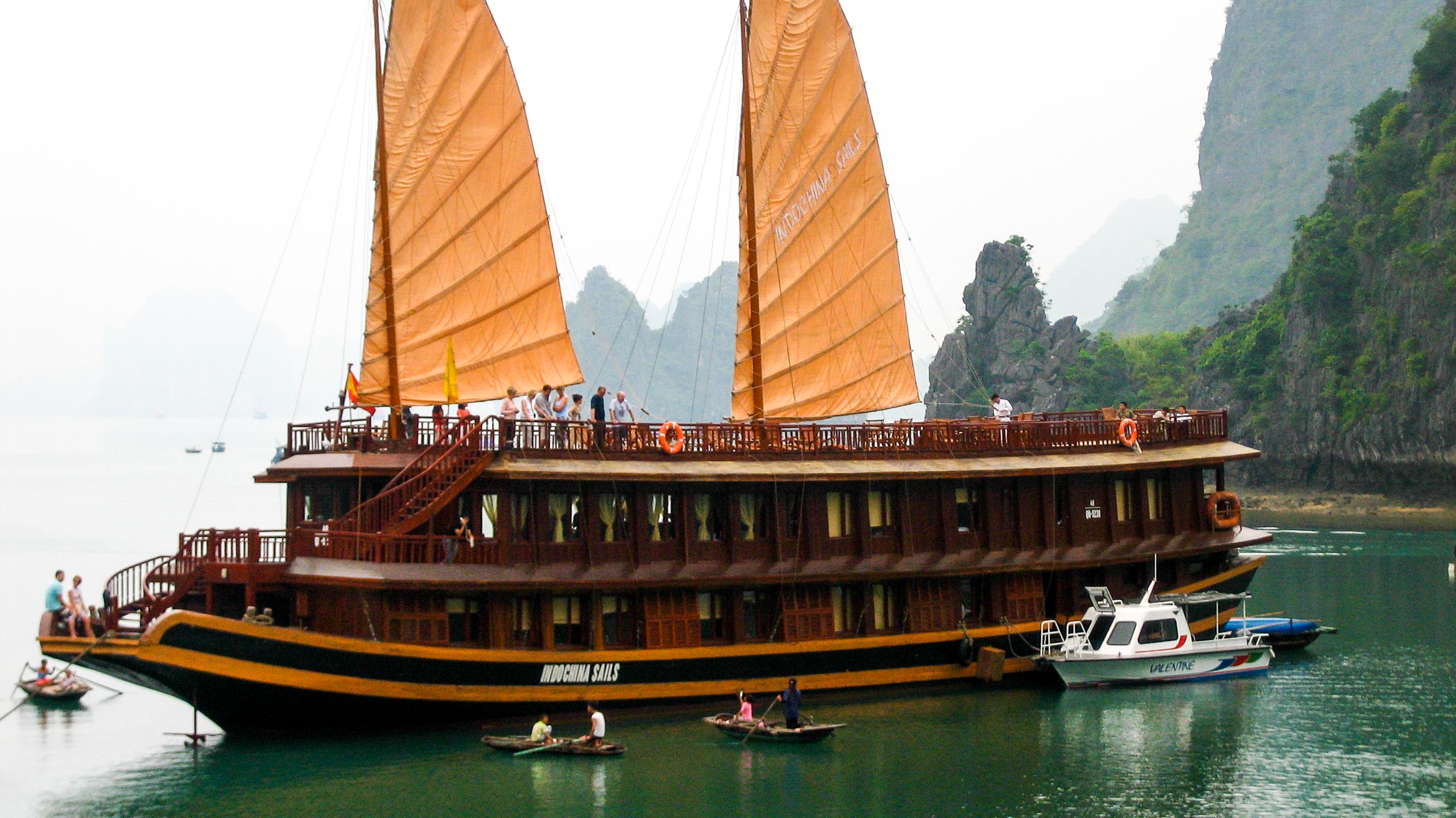 Vietnam river cruise ship on Mekong River