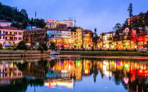 Coast of Sapa, Vietnam at night