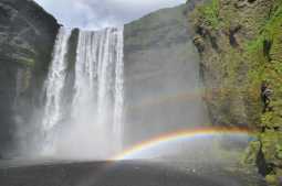 Rainbows are inevitable at Skogafoss