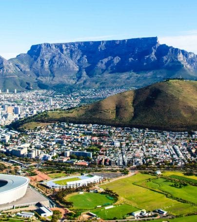 Aerial view of Cape Town, South Africa