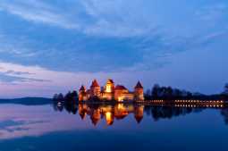 Trakai Castle at night