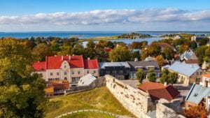 small town Haapsalu in Estonia