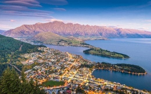 Magnificent Queenstown cityscape