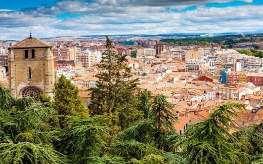 Panorama of Burgos, Spain