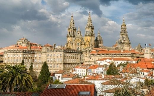 Panoramic view of Santiago de Compostela