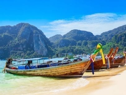 boats on beach