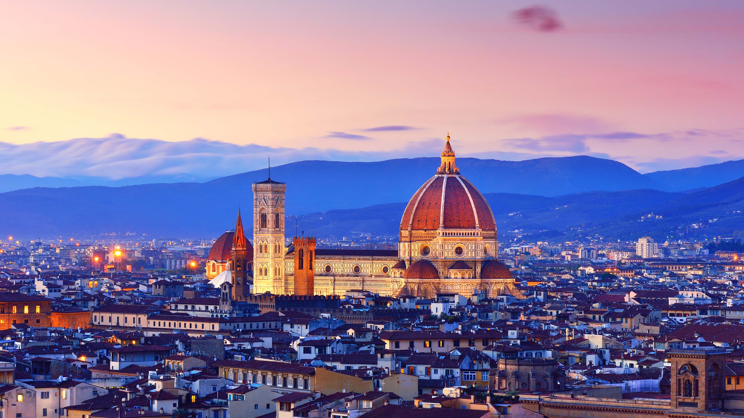 Florence Cityscape and Duomo Santa Maria Del Fiore