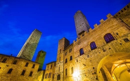 Historical town San Gimignano , Siena, Tuscany, Italy