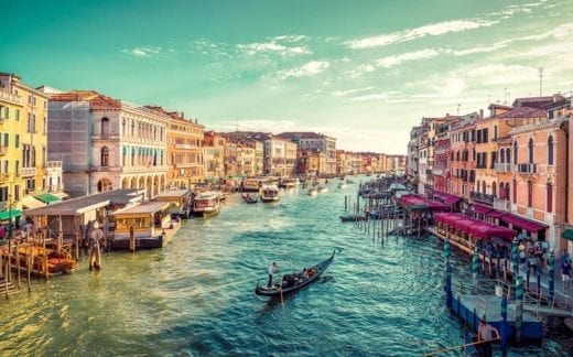 View of Venice's Grand Canal