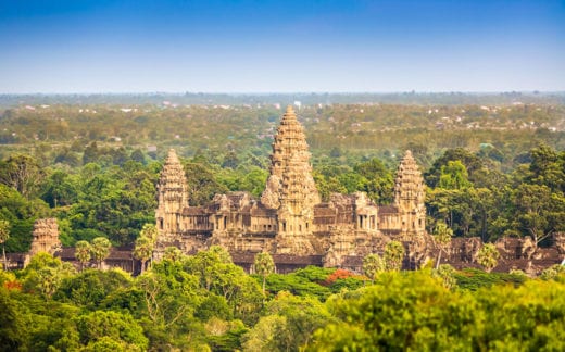 Angkor Thom Aerial View Cambodia