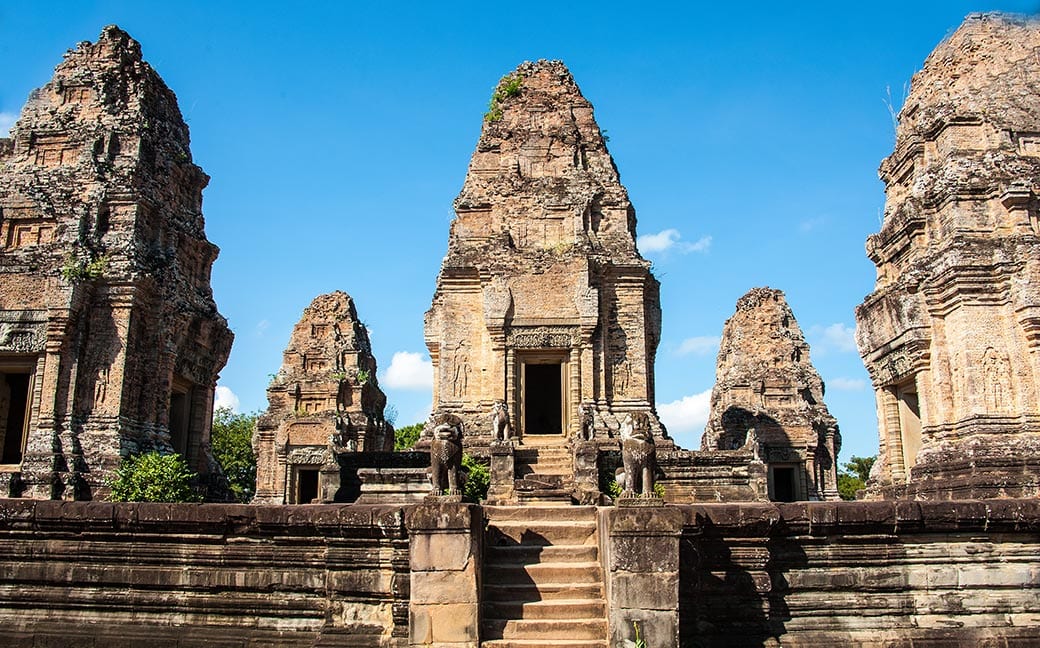East Mebon Temple,a part of the Angkor Archaeological Complex.