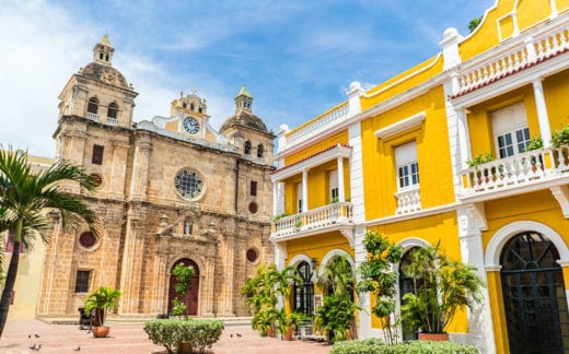 Beautiful church in Cartagena - Colombia