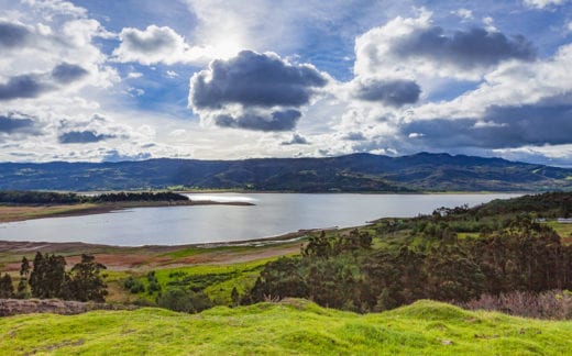 Guatavita, Colombia - El Niño at Embalse del Tominé