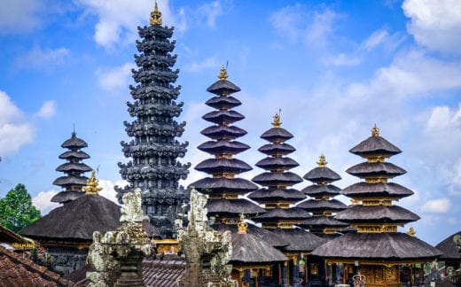 Pura Besakih temple on mount Agung, Bali, Indonesia