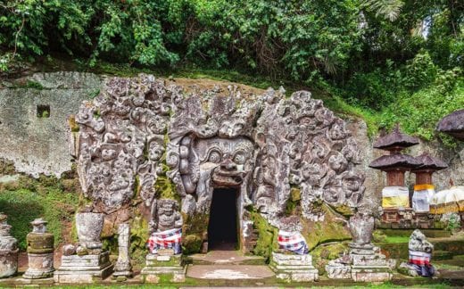 Goa Gajah Cave (Elephant cave temple), Bali, Indonesia.