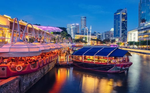 Evening in Clarke Quay