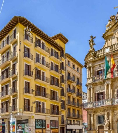 Square in Pamplone, Spain