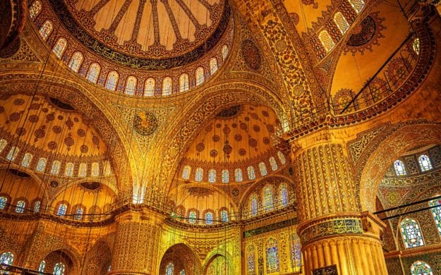 Interior of Blue Mosque, Istanbul