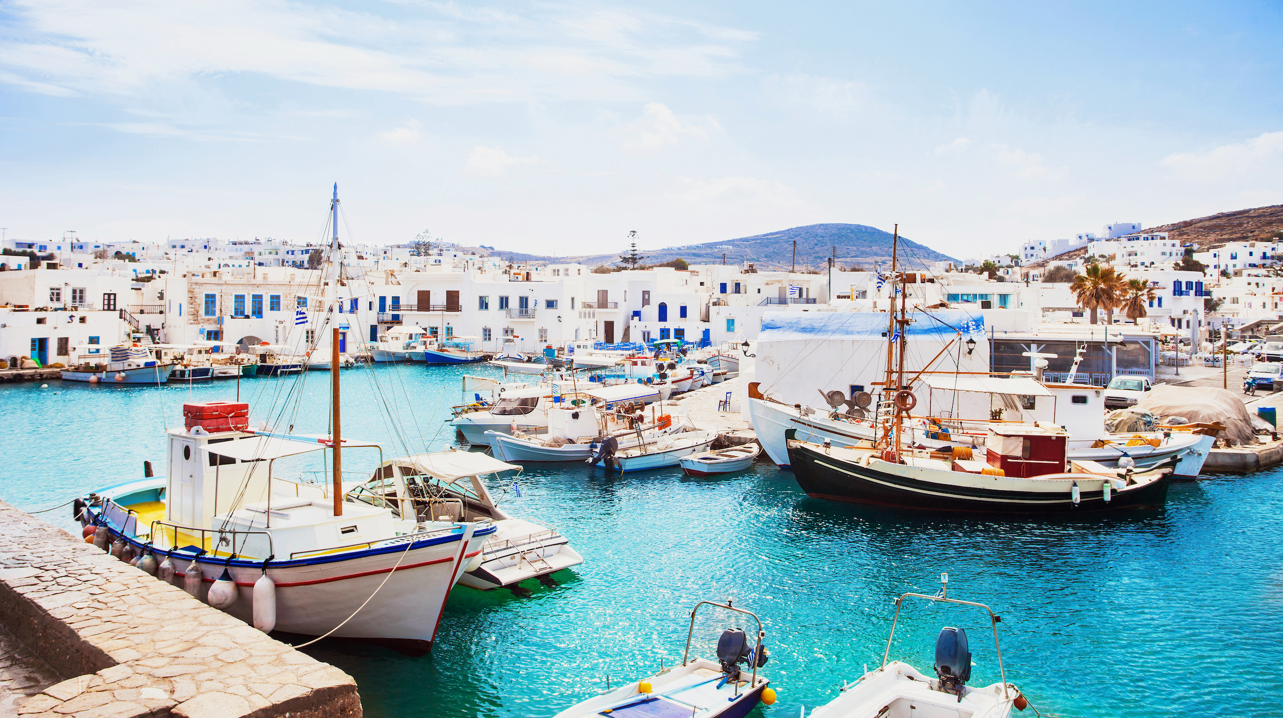 Harbor on Paros Island